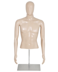 Male Full Body Realistic Mannequin Display Head Turns Dress Form W Base