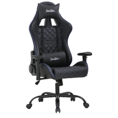 PC Gaming Chair Home Office Chair Ergonomic Computer Chair with Lumbar Support Headrest Adjustable Armrest Rolling Swivel E-Sports Racing Chair Desk T