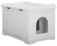 Cat Litter Box Enclosure Covered Litter Box Enclosed Cat House Condo Side Table Hidden Cat Washroom Enlarged Cat Litter Cabinet Cat Furniture Litter T