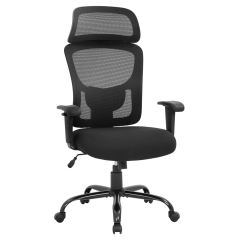 Big and Tall Office Chair 400lbs Wide Seat Executive Desk Chair with Lumbar Support Adjustable Armrest Ergonomic Headrest High Back Mesh Computer Chai