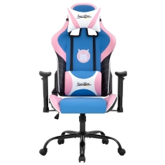 PC Gaming Chair Racing Office Chair E-Sports Computer Chair with Lumbar Support Adjustable Headrest 2D Armrest Rolling Swivel Game Chair Task Ergonomi