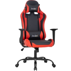 PC Gaming Chair Racing Chair Ergonomic Computer Chair with Lumbar Support Headrest Armrest Task Rolling Swivel Desk Chair, Red