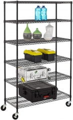 72"x48"x18" Commercial 6 Tier Shelf Adjustable Steel Wire Metal Shelving Rack