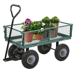New Garden Carts Wagons Heavy Duty Utility Outdoor Steel Beach Lawn Yard Buggy