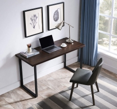 Computer Desk 47 in Length Study Writing Table Adjustable feet Modern Furniture for Home Office, Brown