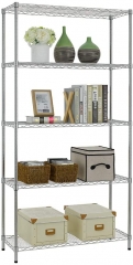 Commercial 5-Shelf Wire Shelving Large Storage Shelves 72"x24"x18"