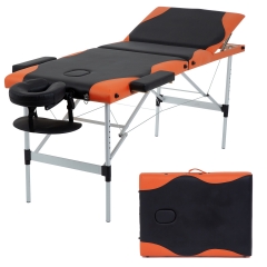 Massage Table Massage Bed Spa Bed 84 Inch Height Adjustable 3 Fold Aluminium Massage Table