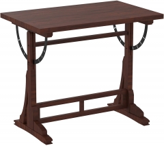 Computer Desk Home Office Desk Coffee Table, Farmhouse Style Design by - Angle-Adjustable Table, Solid Wood, Farmhouse Furniture
