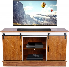 Sliding Barn Door TV Stand for TVs up to 55" Flat Screen Living Room Storage Entertainment Center Media Console TV Cabinet