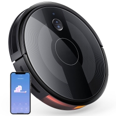 Robot Vacuum Cleaner with Mapping Technology, 2600Pa Robotic Vacuum Ultra-Slim Works with Alexa, Ideal for Pet Hair, Carpets, Hard Floors