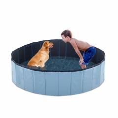 BestPet Foldable Dog Pet Bath Pool Large Dog Collapsible PVC Plastic Swimming Pool Indoor Outdoor Bathing Tub Kiddie Pool for Dogs Cats and Kids