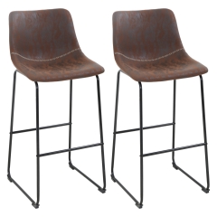 Leather Barstools Brown Leather Bar Stools Bar Stools Kitchen Stools With Backs Leather Island Stools Set Of 2