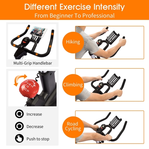 PayLessHere Exercise Bike Indoor cycling Bike Stationary Bikes Seat cushion  Belt-Drive Workout Bike for Home gym Beginners Magne