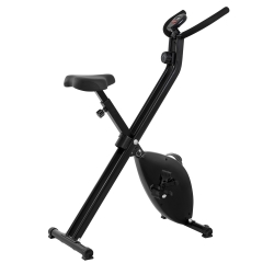 Folding Exercise Bike Foldable Stationary Bike with 8 Levels of Magnetic Resistance Home Gym Equipment for Seniors、Men and Women