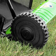 15-Inch Lawn Mowers Push Mower Reel Mower Push, Adjustable Cutting Height with Grass Catcher 5 Steel Blades Easy to Use for a Green healthy lawn