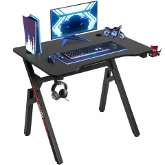 Computer Desk,Gaming Desk 40" Student PC Desk Writing Desk Office Desk Extra Large Modern Ergonomic Racing Style Table Workstation Carbon Fiber Cup