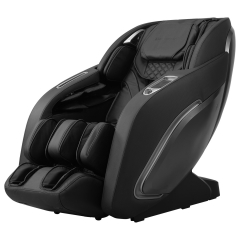 Zero Gravity Full Body Massage Chair SL-Track Recliner with Built-In Heat Therapy Foot Roller ,Smart Voice Controller,Bluetooth Speaker,Black