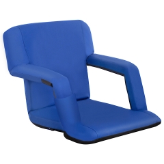 Stadium Seats Portable Bleacher Seats with Back Support Stadium Seats Cushion Shoulder Straps - 5 Reclining Positions Ideal Stadium Chair