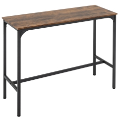 Bar Table Pub Table Hallway Table 47”Lx15”Wx39”H Bar Height Table with Sturdy Metal Frame for Dining Room Living Room Sofa Table Console Table