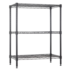 3-Shelf Adjustable Metal Storage Shelves Wire Shelving Unit Organizer Wire Rack 450Lbs Capacity for Small Places KitchenCommercial Garage