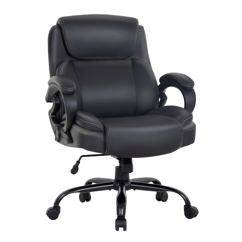 400lbs Big and Tall Office Chair Ergonomic Wide Seat Desk Chair with Head  Lumbar Support Armrest, Heavy Duty Adjustable Rolling Swivel Computer Chair