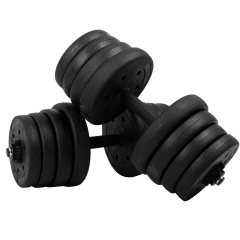 Adjustable Dumbbell Sets 2 in 1 Free Weights Dumbbells with Anti-Slip Metal Handle for Men and Women Strength Training Home Gym Workout Equipment