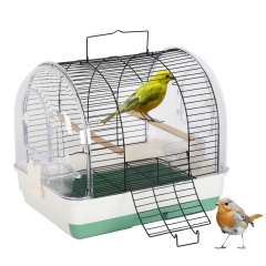 BestPet Bird Carrier Travel Cage with Perch Lightweight Bird Travel Bag Outdoor Gear Portable Transparent Parrot Carring Case Pet Travel Cage, Green