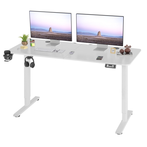 55 Electric Adjustable Standing Desk Computer Desk Home Office