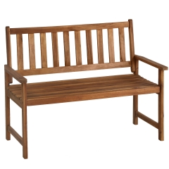 Patio Furniture Outdoor Patio Bench Wood Garden Bench Park Bench Acacia Wood for Pool Beach Backyard Balcony Porch Deck Garden, Natural Oiled