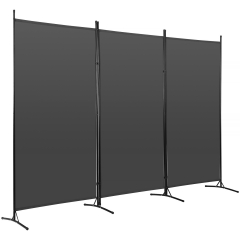3 Panel Room Divider, 5.9FT Folding Portable Privacy Divider Metal Frame & Fabric Screen Freestanding Partition Screen for Bedroom Office Living Room