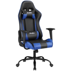 Ergonomic Office Chair PC Gaming Chair Racing Computer Chair with Headrest Lumbar Support Reclining Desk Chair for Back Pain, Blue