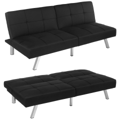 Sofa Futon Sofa Bed Sofa Bed Sofa Bed Couch Sofa Beds for Living Room Convertible Sofa Bed, Black