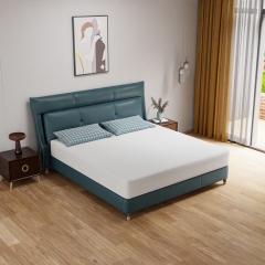 PayLessHere 10 Inch King Mattress Green Tea Memory Foam Mattress,Removable Soft Cover,White