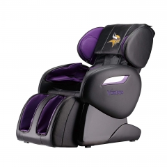 NFL Minnesota Vikings Electric Full Body Shiatsu Massage Chair Foot Roller Zero Gravity w/Heat