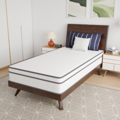 Payless Here 10 Inch Innerspring Twin Mattress Medium Firm  Mattress with Removable Cover CertiPUR-US Certified Bed-in-a-Box Pressure Relief Foam