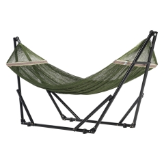 Hammock Swing Trailer Hammock Portable With Stand Included Outdoor Hammock Foldable Adjustable And Comfort Design For Your Backyard Porch Green