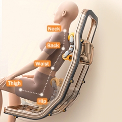3D SL-Track Massage Chair with Full body zero gravity massage recliner chair for full body heated recliner heated massage chair home/office Beige