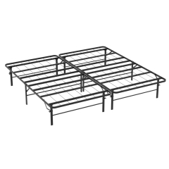 Metal Bed Frame  Foldable Metal Platform Mattress Foundation with Support Up to 1000lbs  Steel Slats Support Noise Free Heavy Duty Bed Frame King