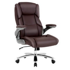 Big and Tall Office Chair 400lbs Adjustable Executive Leather Desk Chair With Armrest Computer Desk Chair Rolling Swivel Computer Pu Leather Chair