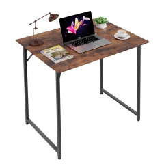 PayLessHere 32 inch Computer Desk,Office Desk with Metal Frame,Modern Simple Style for Home Office Study,Writing for Small Space,Vintage
