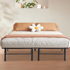 Platform Bed Frame King Metal Base Mattress Foundation Heavy Duty Steel Replaces Box Spring