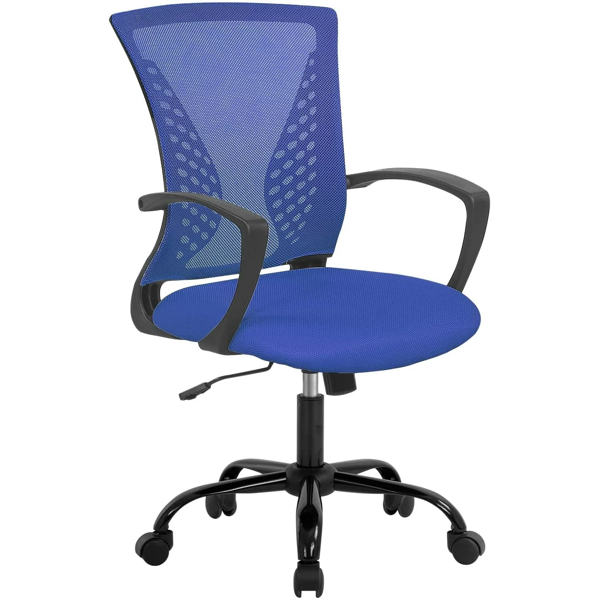 BestOffice Ergonomic Office Chair with Lumbar Support Armrest Rolling Swivel Adjustable Chair Adults, Blue