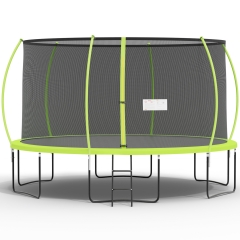 Trampoline for Kids and Adults 8FT, 10FT, 12FT, 14FT, Round Outdoor Trampoline with Enclosure Net, ASTM Approved Recreational Trampolines