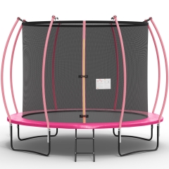 Trampoline for Kids and Adults 8FT, 10FT, 12FT, 14FT, Round Outdoor Trampoline with Enclosure Net, ASTM Approved Recreational Trampolines