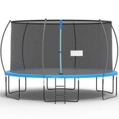 Trampoline for Kids and Adults 8FT, 10FT, 12FT, 14FT, Round Outdoor Trampoline with Enclosure Net, ASTM Approved Recreational Trampolines