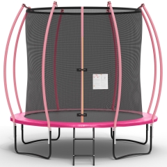 Trampoline for Kids and Adults 8FT, 10FT, 12FT, 14FT, Round Outdoor Trampoline with Enclosure Net, ASTM Approved Recreational Trampolines