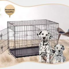 BestPet Folding Dog Kennel with Divider, 36"L