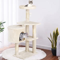 BestPet 36 inch Tall Cat Tree Cat Tower Cat Condo Multi-Level,Beige