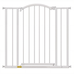 BestPet 36”Tall Arched Décor Walk-Through Dog Gate for Stairs & Doorways, Fits 28.5”-39.7” Metal Pet Gate Adjustable Safety Gates for Pets,White BestPet 36”Tall Arched Décor Walk-Through Dog Gate for Stairs & Doorways, Fits 28.5”-39.7” Metal Pet Gate Adjustable Safety Gates for Pets,White