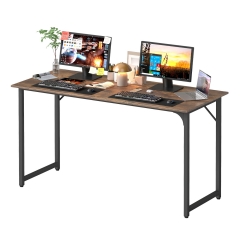 PayLessHere | 55 Inch Computer Desk | Vintage | Office Desk with Metal Frame, Adjustable Feet | Water-Resistant, Scratchproof Surface PayLessHere | 55 Inch Computer Desk | Vintage | Office Desk with Metal Frame, Adjustable Feet | Water-Resistant, Scratchproof Surface